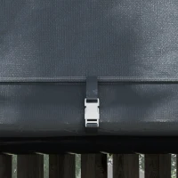 Outsunny Namiot magazynowy do ogrodu, stabilna stalowa rama, duże drzwi, 3x3m, Szary(m-9)