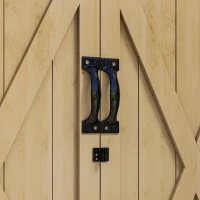 Outsunny Armadio da Esterno con Ripiano Interno Regolabile e Tetto Inclinato, in Legno di Abete, 77.5x88x90 cm(m-9)