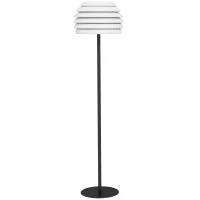 Lampa ogrodowa stojąca Outsunny, przenośna lampa podłogowa do użytku wewnętrznego, wodoszczelna IP44, regulowana jasność, ciepłe światło, bez żarówki, kolor czarny(m-1)