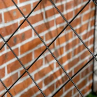 Outsunny Ogrodzenie przeciwsłoneczne, ogrodzenie, wytrzymała rama ze stali, modularny design, metal, 348 cm dł. x 110 cm wys., Czarny(m-8)