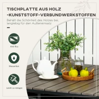 Outsunny 5-delige tuinset, polyrattan, inclusief zitkussens, weerbestendig, zwart/grijs(m-6)