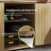 Outsunny Outdoor Opbergbox Tuinbox Kussenbox, weerbestendig, met asfaltdak, 77,5 cm x 88 cm x 90 cm, Donkergrijs(m-7)