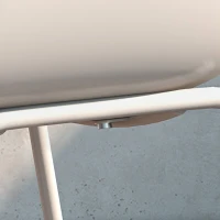 Zestaw 4 krzeseł ogrodowych Outsunny, krzesła składane z oparciem i podłokietnikami, krzesła balkonowe, krzesła do jadalni na taras, wytrzymałe do 120 kg, kolor szary(m-7)