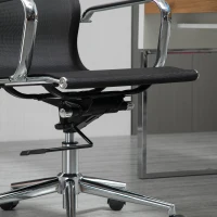 Vinsetto Chaise de bureau ergonomique fauteuil pivotant 360° hauteur réglable tissu maille textilène 56 x 59 x 109 cm noir(m-9)