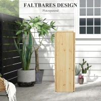 Outsunny Stół piknikowy, składany stół ogrodowy, dla 20 osób, odporny na warunki atmosferyczne, Metal, Drewno sosnowe, 2,4x2,4x1m, Naturalny/Czarny(m-5)