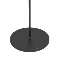 Outsunny Rieten Buitenlamp, Zonne Tuinlamp, Automatische Aan/Uit, LED, Weerbestendig, Metalen Frame, Ø34 x 130cm, Zwart/Geel(m-9)