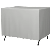 Outsunny Osłona na Meble Ogrodowe, Pokrowiec Ochronny dla Mebli Zewnętrznych, 215 cm x 155 cm x 150 cm, Szary(m-1)