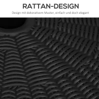 Outsunny Parasolvoet Parasolhouder, weerbestendig, vulbaar, Ø51x 36H cm, Zwart(m-7)