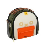 Purrpy Zaino Portatile per Gatti di Grande Capacità, Espandibile, Con Doppia Funzione a Spalla e a Mano, Verde(m-3)