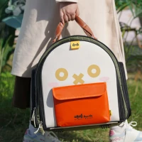 Purrpy Zaino Portatile per Gatti di Grande Capacità, Espandibile, Con Doppia Funzione a Spalla e a Mano, Verde(m-5)