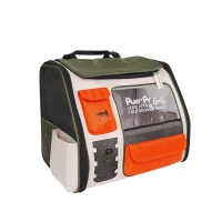 Purrpy Zaino Portatile per Gatti di Grande Capacità, Zaino per Gatti a Capsula Spaziale con Doppia Spallaccia, Verde(m-2)