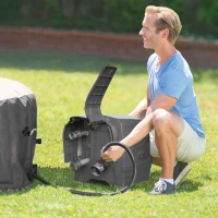 INTEX 28438EX - Spa Bubble Ottagonale Cm 211X71, 6 Posti, Con Pompa, Riscaldatore, Sistema Di Purificazione Acqua, 140 Getti, Telo Base, Telo Copertura, Dispenser Di Cloro(m-10)