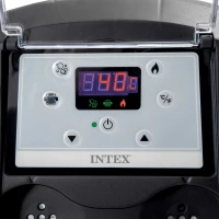 INTEX 28486EX - Spa Bubble Blue Cm 180X66, 4 Posti, Con Pompa, Riscaldatore, 100 Getti, Telo Copertura, Dispenser Di Cloro(m-11)