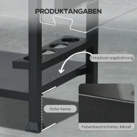 Outsunny Barbecuestation BBQ-wagen, incl. accessoires, 125 x 65 x 84 cm, Zwart + Zilver(m-7)