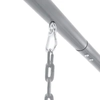 INTEX 44126 - Altalena Grigia Cm 257X244X201, 2 Componenti (Dondolo & Altalena)(m-6)