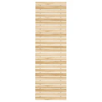 Outsunny Estrado de Ripas de Madeira Enrolável 120x38 cm Resistente às Intempéries Decoração de Jardim para Praia Festa Natural(m-11)