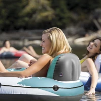 INTEX 56825EU - Ciambellona River Run Rosso Fuoco Con Rete Cm 135(m-3)