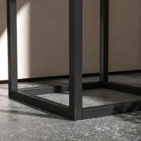 Outsunny Hochbeet Pflanzkasten, Industriedesign, weerbestendig, Vliesvoering, 22 x 22 x 54 cm, Natuur + Zwart(m-9)