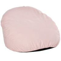 HOMCOM Poduszka siedziska beanbag wyściełana poliester pianka różowa(m-1)