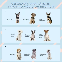 PawHut Casa para Cães 65x75,7x63 cm Casa para Cães com Janelas e Teto com Telhas de Imitação para Cães Médios Cinza e Branco(m-7)
