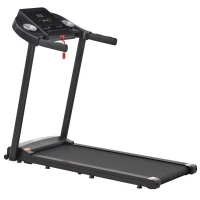 HOMCOM Cinta de Correr Eléctrica con 12 Programas Velocidad hasta 12 km/h Cinta de Andar con Pantalla LED 134x66x107 cm Negro(m-10)
