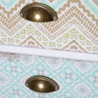 HOMCOM Ladekast Sideboard in Modern Design, 5 Lades, 46 cm x 34 cm x 97,5 cm, Kleurrijk(m-7)