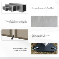 Outsunny Tenda Dobrável 3x3 para Exterior com Mosquiteiras Bolsa de Transporte Estrutura de Aço e Tecido Oxford Resistente Bege(m-7)