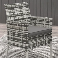 Outsunny Five-Pieces Rattan Dining Set(m-9)
