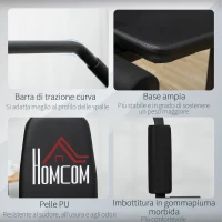 HOMCOM Stazione Fitness con Pesi da 45kg per Allenamento a Casa, 135x103x210cm, Nero(m-10)