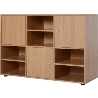 HOMCOM Mobile Libreria Scaffale 6 Cubi da Ingresso Ufficio Salotto 110x40x78cm Legno(m-10)