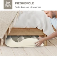 PawHut Scaletta per Cani e Gatti Pieghevole con 3 Gradini Antiscivolo in PP, 49x38x38 cm, Beige(m-5)