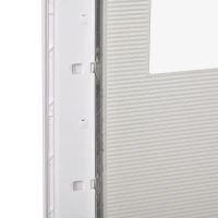 PawHut Gattaiola con Sistema di Blocco per Vetro, Rete e Porte, 38.6x52x1.8cm, Bianco(m-8)