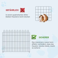 PawHut puppy-uitloop puppyhek box buiten behuizing puppyhek 5 maten(m-5)