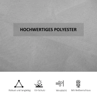 Outsunny Zasłona zastępcza do pawilonu, 4 szt., do pawilonu 3x3m, 302x205cm, Beżowy(m-7)