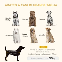 PawHut Cuccia per Cani Rialzata con Cuscino Removibile e Lavabile, in Truciolato e Acciaio, 110x70x15.5cm, Grigio(m-4)