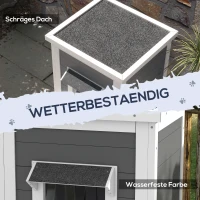 PawHut Dom dla kotów z dwoma piętrami(m-6)