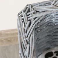 PawHut Legowisko dla psa, sofa dla zwierząt domowych, sofa dla kota, miękki pokrowiec, legowisko dla kota, wierzba, plusz(m-9)