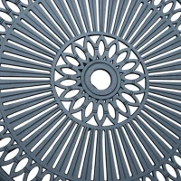 Outsunny 3 Pc Cast Aluminium Bistro Set-Black(m-10)