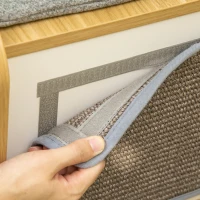 PawHut Maison pour chat niche pour chat forme de boite poste de radio avec 2 coussins - 70 x 40 x 40 cm(m-9)