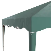 Outsunny 3 x 3cm Adjustable Height Pop-Up Gazebo, with Bag - Green(m-8)
