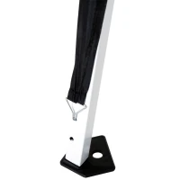 Outsunny Slant Leg Pop Up Gazebo - Comes with Carry Bag, Height Adjustable Party Tent, Instant Event Shelter for Garden, Patio (3 M × 3 M Base / 2.5 M × 2.5 M Top, Black)(m-10)