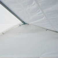 Outsunny Tonnelle de Réception avec 8 Fenêtres Blanc 7,98L x 3,92l x 2,8H m(m-7)