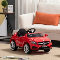 HOMCOM Kids Electric Car Kids Ride-On Car 6V Licensed Mercedes Benz-Red(m-12)