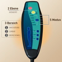 Krzesło biurowe z masażem Vinsetto, fotel biurowy z funkcją masażu, fotel gamingowy z regulacją wysokości, ergonomiczne krzesło obrotowe, fotel z masażem, szary, 64 x 68,5 x 113-121 cm(m-6)