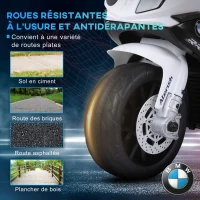 HOMCOM Moto électrique enfants sous licence BMW S1000 RR, 3 roues, 6V et 2,5 Km/h, voiture électrique enfants avec effets lumineux et sonores, moto enfant, charge max. 20 kg, noir(m-6)