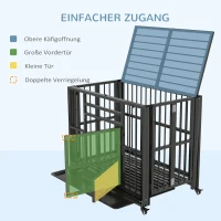 PawHut Halter voor dumbbells, kettlebells, weight plates, 3 niveaus, verstelbaar, staal, 131 x 75 x 80 cm, zwart(m-7)