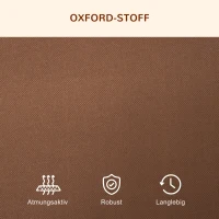 PawHut Hundebett Outdoor Hundeliege bis 30 kg mit Ersatzbezug 110 x 68 x 20 cm(m-4)