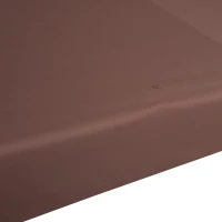 Outsunny Pokrycie zapasowe dla Pawilonów, z wiatrochronem, odprowadzeniem wody, solidne i wytrzymałe, Kolor: Kawa, 3 x 3 m(m-9)