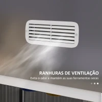 Outsunny Abrigo de Jardim 2,7 m² 238x132x198,5 cm com Base Prateleiras Ajustáveis 2 Portas e 2 Janelas de Ventilação Cinza Escuro(m-7)