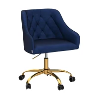 Fauteuil de relaxation ergonomique hauteur réglable, élégante et confortable, Bleu(m-2)
